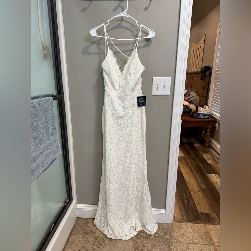 Lulu's Ivory Lace Dress